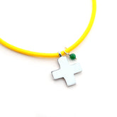 NOA - collar cruz plata 22mm